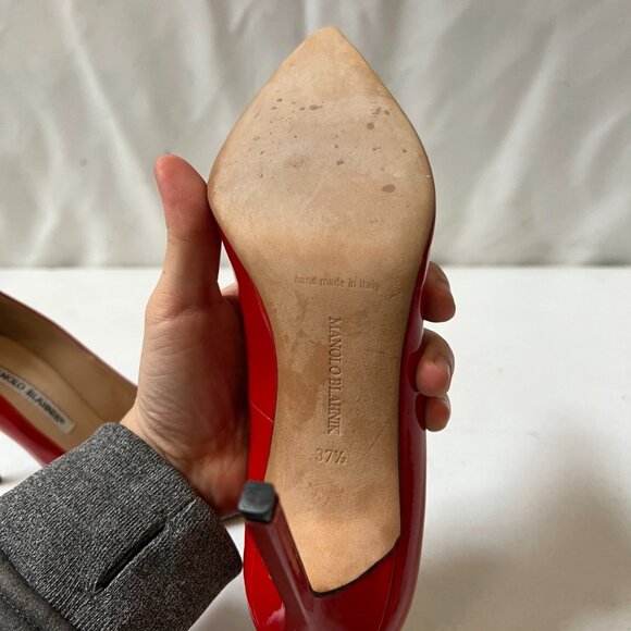 Manolo Blahnik Patent Leather Pumps - Picture 10 of 10